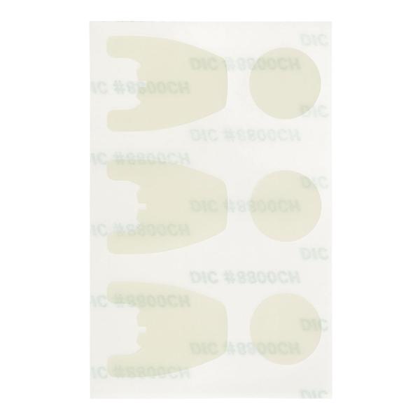 ASTFL装着時に頭部管を傷から守る保護パッチ。※ASTFLに同梱されているものと同一製品です。  1シート (大小のシール3セット) 入り