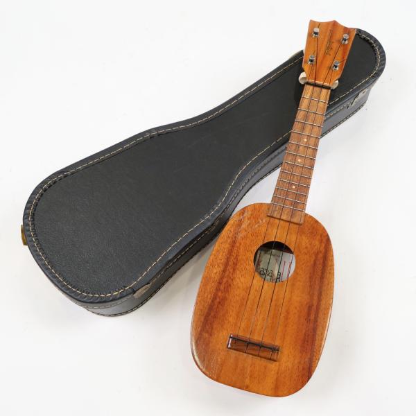 中古 ウクレレ KAMAKA パイナップル ソプラノウクレレ ホワイトラベル