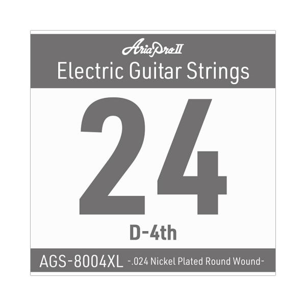 AriaProII アリアプロ2 AGS-8004XL Extra Light .024W エレキギター用 バラ弦  AriaProIIのエレキギター用 Single Strings（バラ弦）です。  Extra Light .024 Ni...