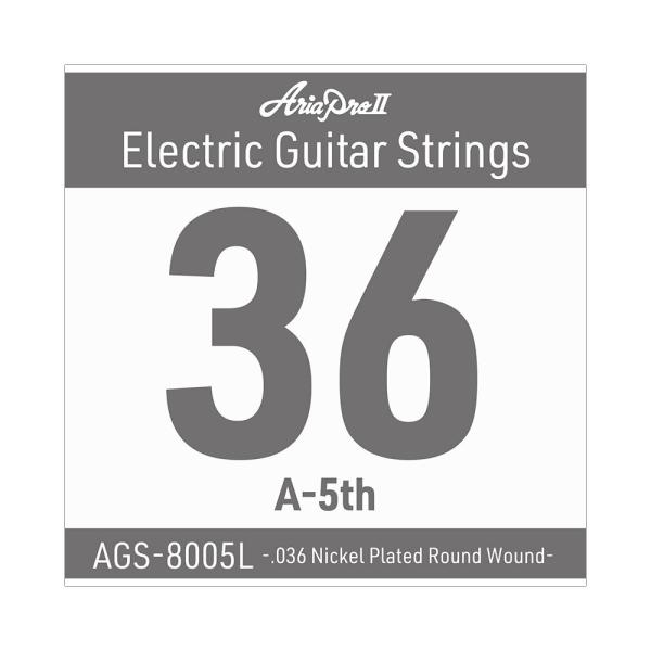 AriaProII アリアプロ2 AGS-8005L Light .036W エレキギター用 バラ弦  AriaProIIのエレキギター用 Single Strings（バラ弦）です。  Light .036 Nickel Plated R...