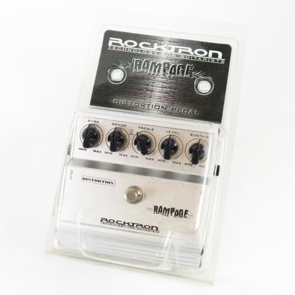 【中古】 ディストーション エフェクター ROCKTRON RAMPAGE  ROCKTRON RAMPAGE の中古品です。  比較的綺麗なコンディションです。 商品内容：本体・取扱説明書・パッケージ  目立つ大きな傷はなく中古としては良...