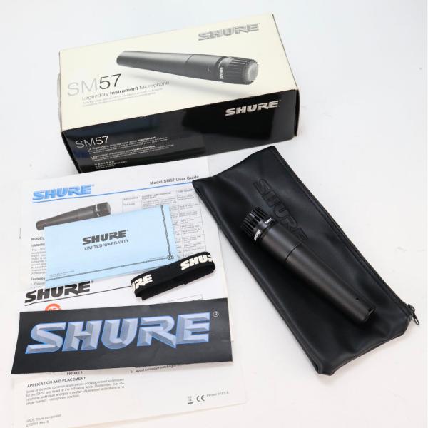 SHURE SM57 マイク 音出し確認済 中古現状品 ダイナミックマイク 単一指向性 シュア 配信 楽器用マイク ゴーナナ レタパ可 札幌市 新道東店 SHURE（シュア） 中古 マイク ダイナミックマイク 楽器用 SHURE SM57