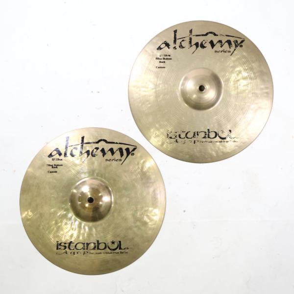 中古 ボトムハイハットシンバル 2枚セット イスタンブール istanbul AGOP Alchemy Rock Custom HihatBottom 13インチ
