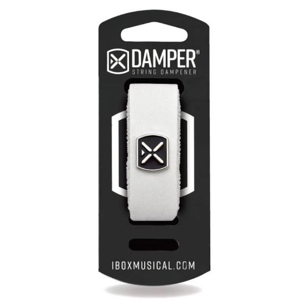 IBOX Musical アイボックスミュージカル STRING DAMPPER DSSM01 WHITE LEATHER SMALL FRETWRAP ホワイト フレットラップ