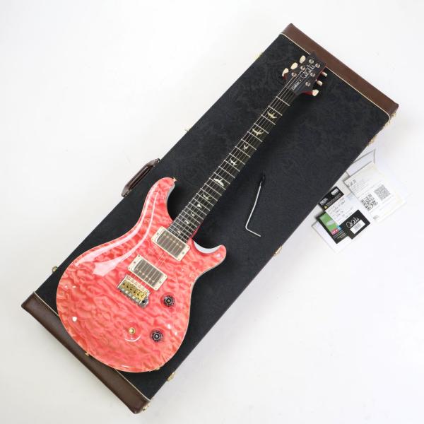 中古 PRS Custom 24 Fat Back Wood Library Quilted Maple Top Bonnie Pink White Back Flame Maple Neck 2024年製