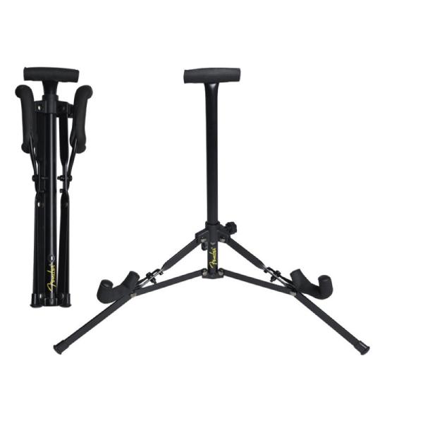 ギタースタンド 折り畳み フェンダー Fender Electrics Mini Stands。軽くてコンパクトなエレクトリック・ギター・スタンドです。折畳み可能で持ち運びにも最適です。※ご注意：スタンドに直接ギターを置いて長時間放置すると...