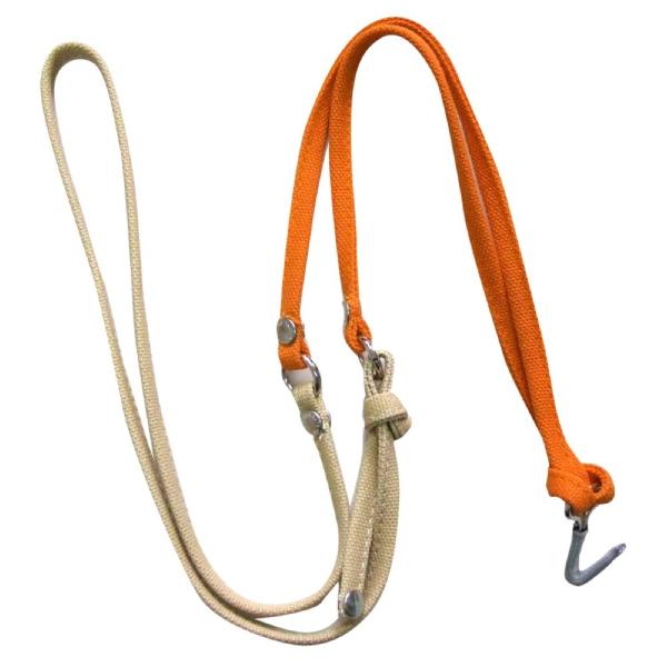 ※サンプル画像です。カラーは商品説明をご参照ください。Van Nuys（ハ?ンナイス?） USS-VN/ORG 帆布ウクレレストラップ です。結ぶ位置を変える事で長さ調節ができるウクレレストラップ。フックにナイロンソックスが付いており、キズ...