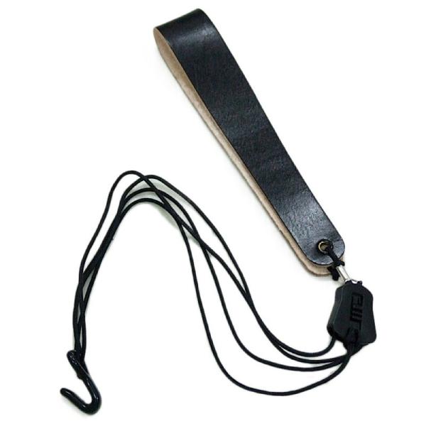 KAMIYA（カミヤ） NO1400/BK ウクレレストラップ です。ウクレレ用の革製ストラップ。カラー：　BK（ブラック）