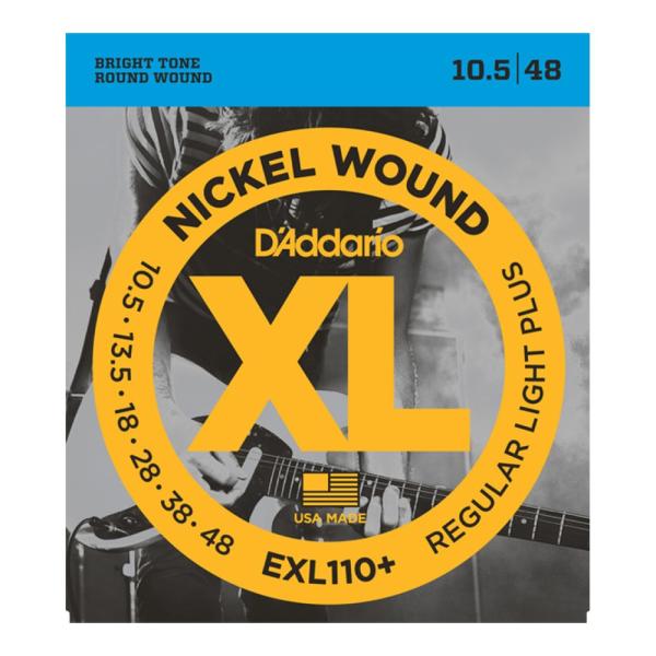 D'Addario EXL110+ エレキギター弦0105・0135・018・028・038・048のエレキ用セット。