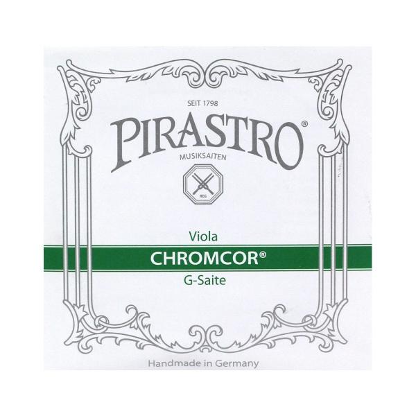 PIRASTRO Viola Chromcor 329320 G線 クロムスチール ヴィオラ弦。スチール製ビオラ弦の定番、ピラストロのクロムコアです。豊かで幅のある音質とスチール弦らしい量感が魅力。