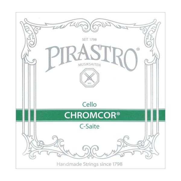 PIRASTRO Cello Chromcor 339420 C線 クロムスチール チェロ弦スチール製チェロ弦の定番、ピラストロのクロムコアです。スチール弦らしい量感と明るくクリアな音色が魅力。レスポンスの良さにも定評のある人気の高い弦です...