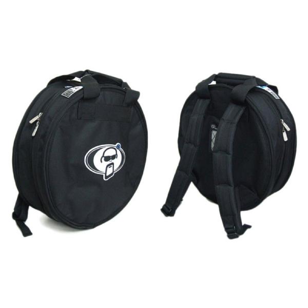 PROTECTION racket 3011R-00 リュックタイプスネアケース手持ちハンドル付き。背負えるリュックタイプのスネアケースです。サイズ：　14インチ×5.5インチ（直径　42cm　深さ　15cm）
