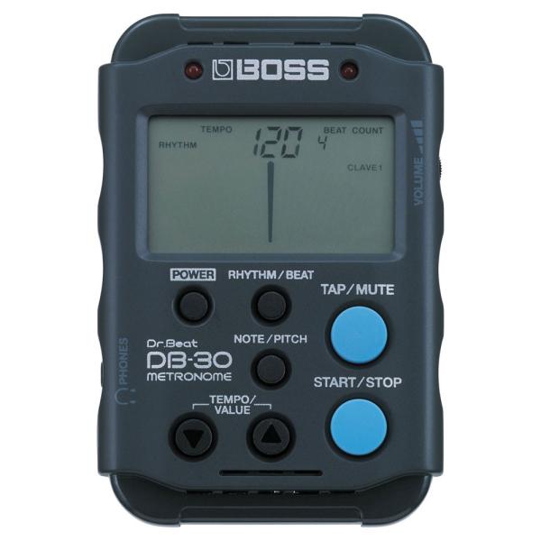 メトロノーム ボス BOSS DB-30 Dr.Beat  ドクタービート ドラム 練習 リズム 練習  DB-30は視認性のよいLCDによるスムーズな振り子表示とLED表示でビートを的確に確認できる軽量、コンパクトなメトロノームです。