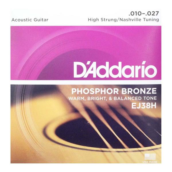 D'Addario（ダダリオ）EJ38H Phosphor Bronze High Strung/Nashville Tuning アコースティックギター弦です。※12弦ギター用弦の副弦のみのセットです。1974年に世界初のフォスファーブロ...
