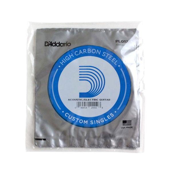ダダリオ アコギ弦 / エレキギター弦 バラ 1本 ゲージ：012 PL012 ギター 弦 バラ売り D'Addario。D'Addario PL012 バラ弦ゲージ：0121本での販売です。