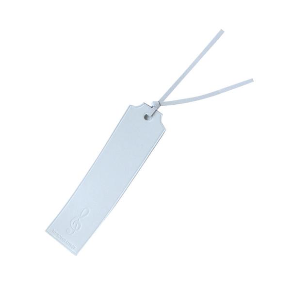 NAKANO CBM-88/LE/GCW クラシックブックマーク レザー/ト音記号/ホワイトレザー素材のブックマーク（しおり）です。エンボス加工でト音記号がデザインされています。サイズ：全長126mm（本体部のみ）幅33mm素材：レザーカラ...