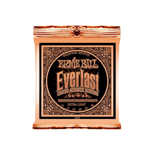 ERNIE BALL 2550 Everlast Coated PHOSPHOR BRONZE EXTRA LIGHT アコースティックギター弦EVERLAST(エヴァーラスト)は、アーニーボールが独自に開発したナノ・テクノロジーを採用した...