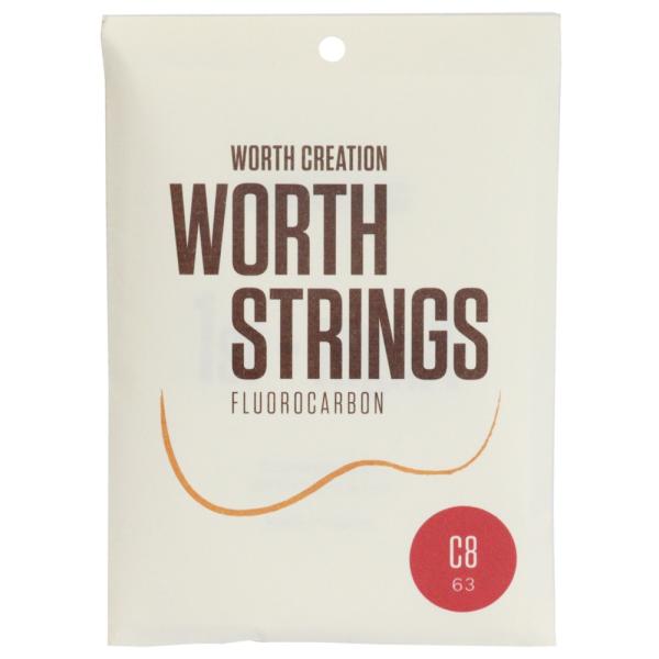 Worth Strings C-8 クリアフロロカーボン8弦用100％フロロカーボンを使用したウクレレ弦=ワースストリングス楽器の音を構成する重要な要素の一つに弦があります。しかし、楽器が持つ特性を十二分に発揮できる弦というのはなかなか見つ...