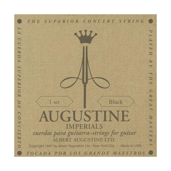 AUGUSTINE IMPERIAL BLACK SET クラシックギター弦輝かしい音色と耐久性を誇るナイロン弦を世界で初めて開発、またたくまにギター弦の標準となり、ギタリストの間で絶大な人気を誇るブランド、それが「オーガスチン」です。オー...
