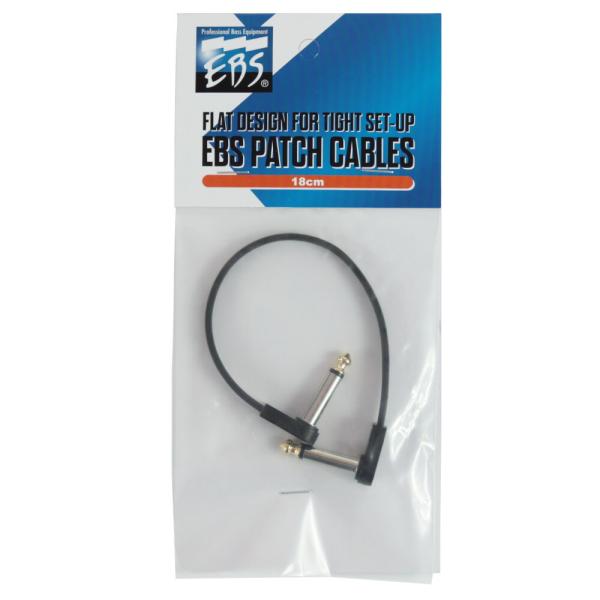 EBS PCF-DL18 18cm フラットパッチケーブル  側面をフラットにしてあるため、ペダルの間隔を詰められます。 高音質ながら軽量な樹脂製ハウジング採用でペダルボード全体の軽量化にも一役買います。  プラグ：LL 長さ：18cm