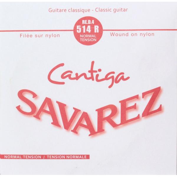 サバレス 弦 バラ弦 4弦 SAVAREZ CANTIGA 514R 4th カンティーガ クラシックギター バラ弦×5本