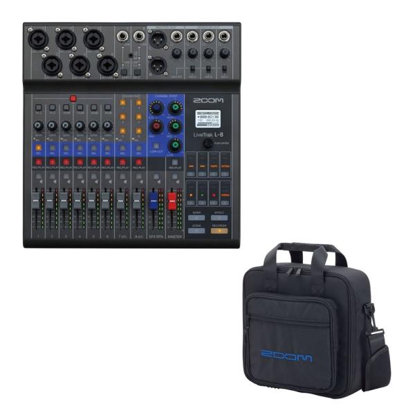 Zoom LiveTrak L-8（キャリーバッグ付）デジタルミキサー ZOOM LIVETRAK L-8 8チャンネル ライブミキサー 専用キャリー