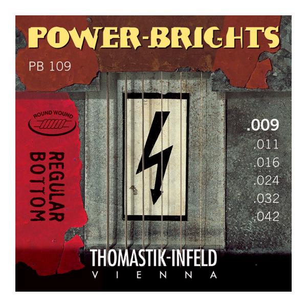 Thomastik-Infeld PB109 Power Bright Series Regulae Bottom 09-42 GLM^[×6Zbg