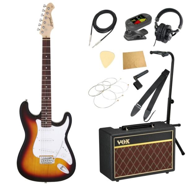 エレキギター 入門セット レジェンド LST-Z 3TS VOXアンプ付き