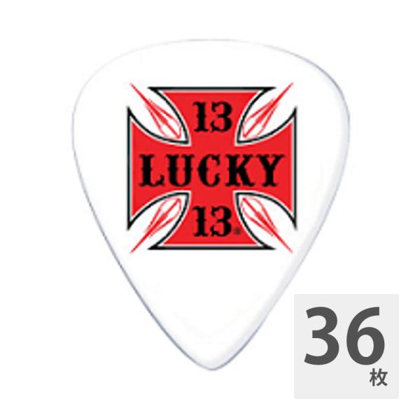 JIM DUNLOP Lucky 13 Red Cross 0.60mm ギターピック×36枚