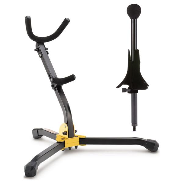 HERCULES ハーキュレス DS530BB ＆ DS503B サックス用 即座にもちかえ可能 サックススタンド ペグアダプター付きセット  セット内容： DS530BB アルトサックススタンド テナーサックススタンド DS503B ソプ...