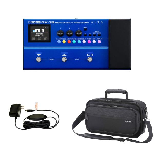 他サイト： BOSS GX-1B ベース用マルチエフェクター 純正ケース（CB-BM-S）純正アダプター付きセット Bass Effects Processorの商品画像