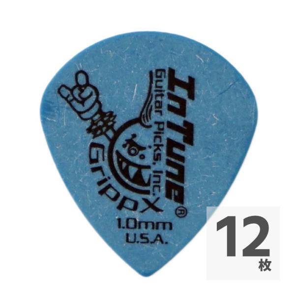 ギターピック 12枚 セット インチューン 1.00mm DGP4-C100 GrippX-XJJ 