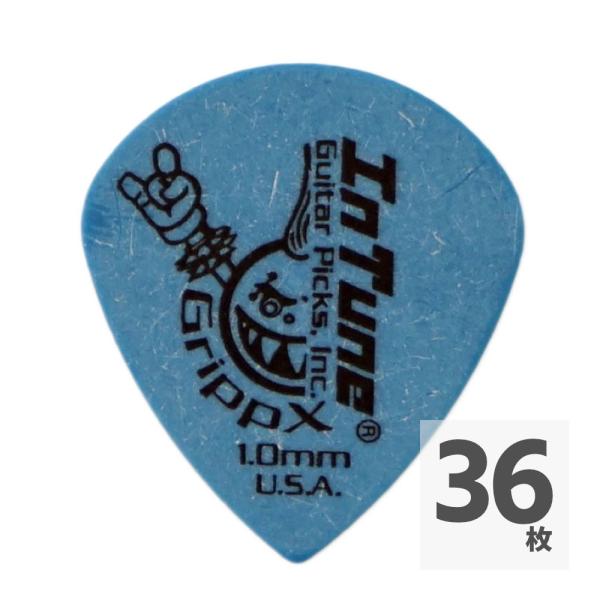 ギターピック 36枚 セット インチューン 1.00mm DGP4-C100 GrippX-XJJ