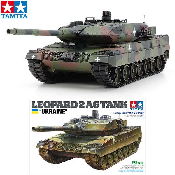 タミヤ プラモデル 戦車 1/35 レオパルト2A6戦車 ウクライナ軍 タミヤ プラモデル 戦車 1/35 レオパルト2A6戦車 ウクライナ軍