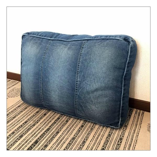 デニムシートクッション 60cm 40cm 10cm デニム クッション ロング 西海岸 ウォッシュ加工 ユーズド加工 大きい お洒落 おしゃれ ニューヨーク ブルックリン Buyee Buyee 日本の通販商品 オークションの代理入札 代理購入