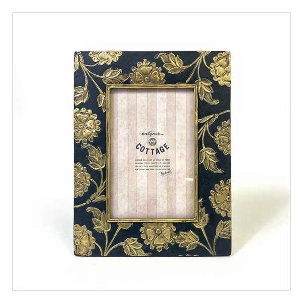 アンティーク モノクロ フォトフレーム 写真立て メール便送料無料】 アンティーク フォトフレーム エンボス