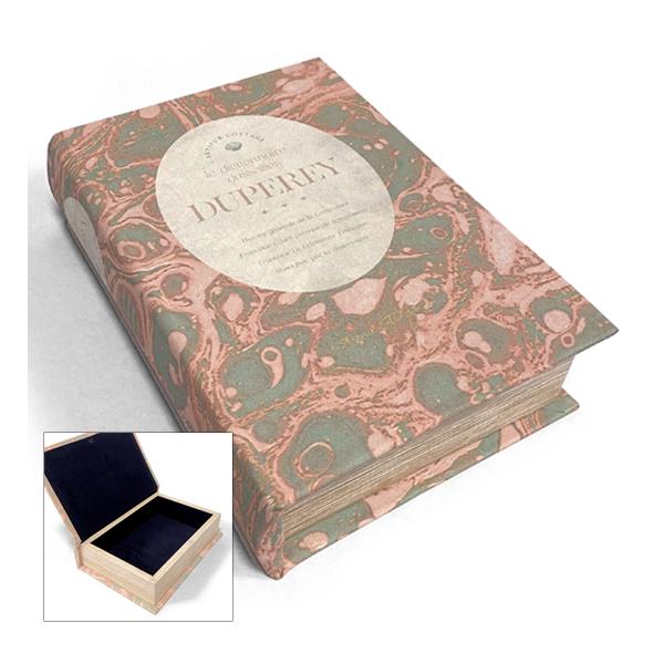 アンティーク ブックボックス X 小物入れ 収納箱 本型 古書型