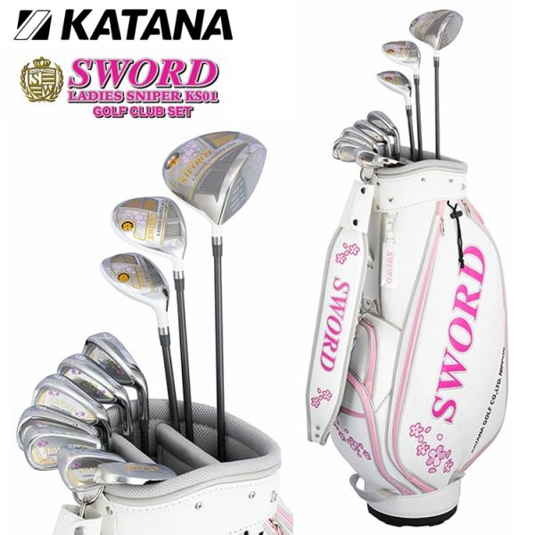 SWORD ゴルフクラブセット キャディバッグ付き KATANA GOLF（カタナゴルフ） レディース ゴルフ SWORD LADIES SNIPER