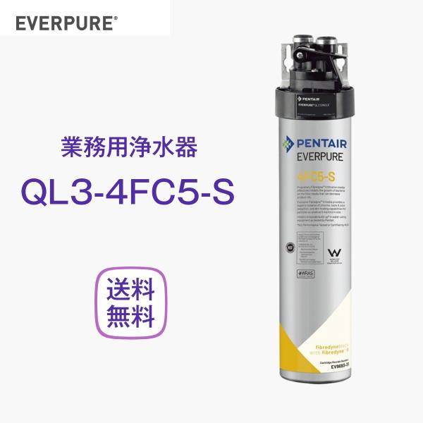 エバーピュア QL3-4FC5-S 浄水器 業務用 フィルターヘッド付