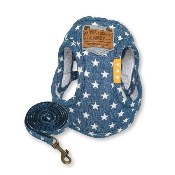犬用胴輪 ソフトフェザーハーネス デニムスター Lamzy ラムジー リード付き Buyee Buyee 日本の通販商品 オークションの代理入札 代理購入