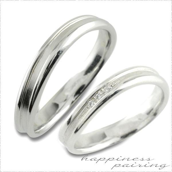 プラチナ 結婚指輪 ペアリング 2本 セット 婚約指輪 マリッジリング Pt900 ダイヤモンド ダイヤ 0.01ct メンズ レディース ホワイトデー