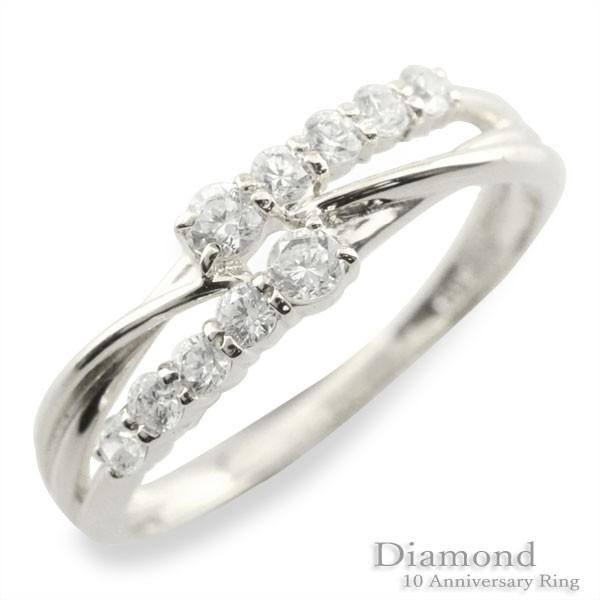 18金 指輪 リング ダイヤモンドリング 婚約指輪 テンダイヤモンド