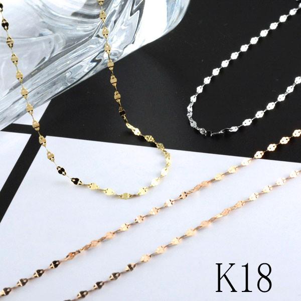 18金 ネックレスチェーン レディース ールド K18 ネックレス 45cm イエローゴールドk18 ホワイトゴールドk18 ピンクゴールドk18 人気 Buyee 日本代购平台 产品购物网站大全 Buyee一站式代购 Bot Online