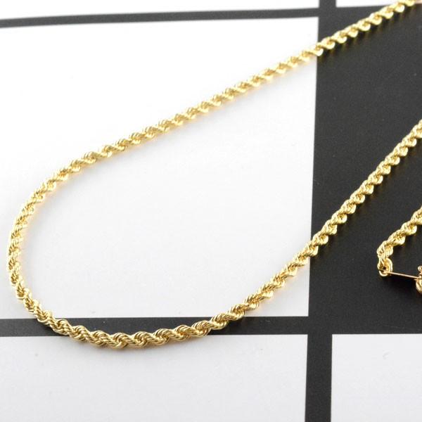 ネックレス レディース 18金 チェーン チェーン ゴールド ロープチェーン K18 40cm イタリア イエローゴールドk18 中空 18k 18 人気 ホワイトデー Mi Rp040 シエロブルー 通販 Yahoo ショッピング