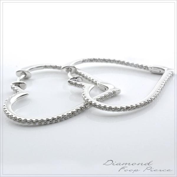 プラチナ　ハーフエタニティピアス　ダイヤ Pt950ハーフエタニティダイヤ イヤリング EA-1132 | 山梨県甲府