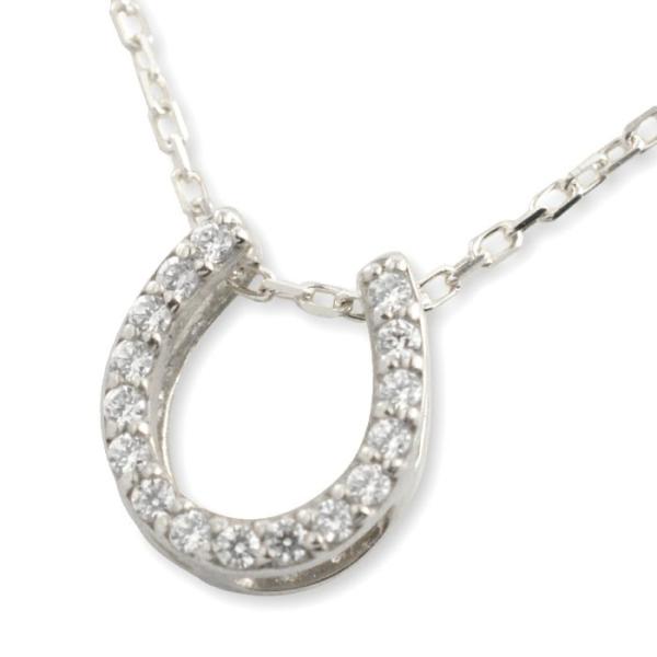 ネックレス レディース ダイヤモンド プラチナ プラチナ900 馬蹄