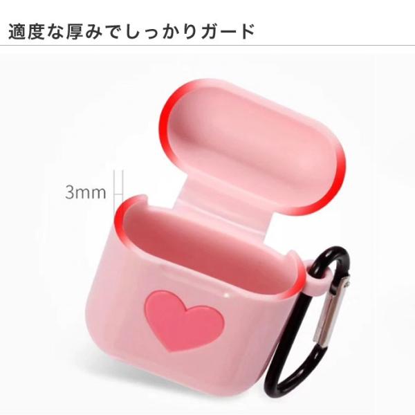 AirPods ケース 第2世代 エアポッズケース 第1世代 TPU ハート