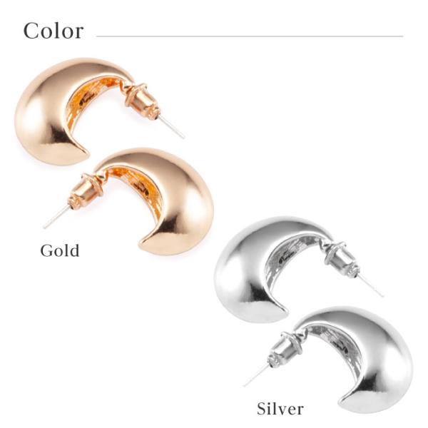 035At【高品質✨】ぷっくりフープピアス　ピンクゴールド　シンプル　大人可愛い クリームドット Cream dot. 目を惹くぷっくりメタルのキャッチ