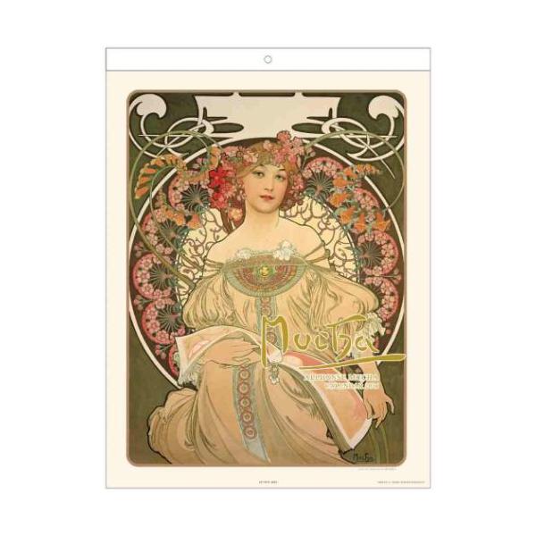 2026Calendar アルフォンス ミュシャ 壁掛けカレンダー2026年 海外作家