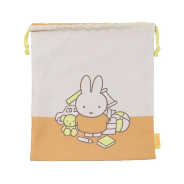 「巾着袋」 ミッフィー 巾着袋 きんちゃくポーチ L 単柄 新入学 ディックブルーナ アートウエルド 新学期準備雑貨 新入学 新学期にぴったりなミッフィーのスクール雑貨シリーズ ディックブルーナの人気絵本[miffy/ミッフィーちゃん]の可...